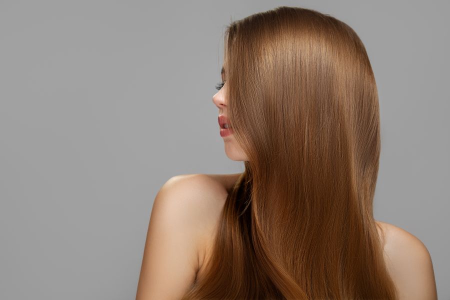woman with long hair